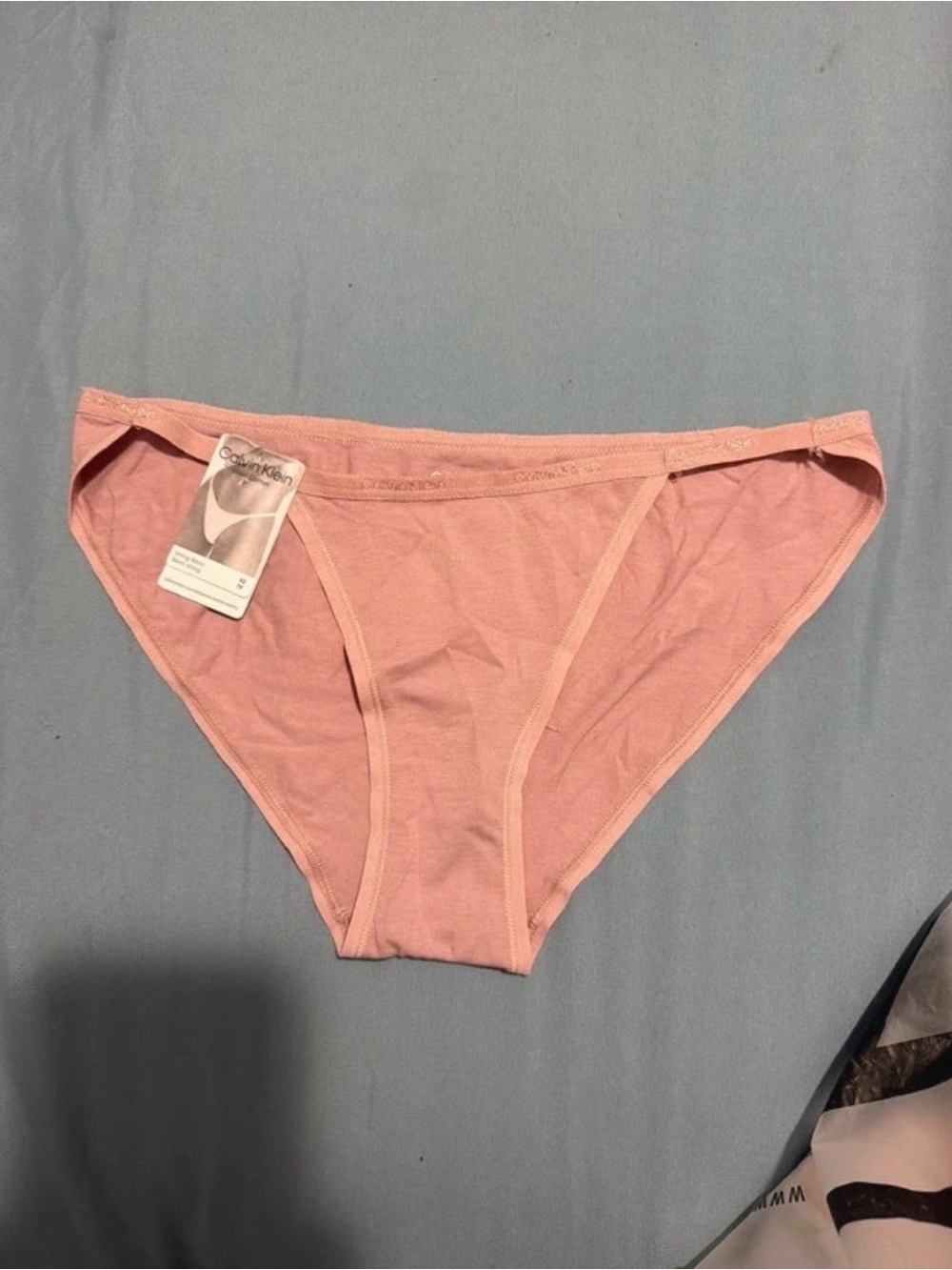 Calvin Klein Blush Pink Cotton Bikini Briefs